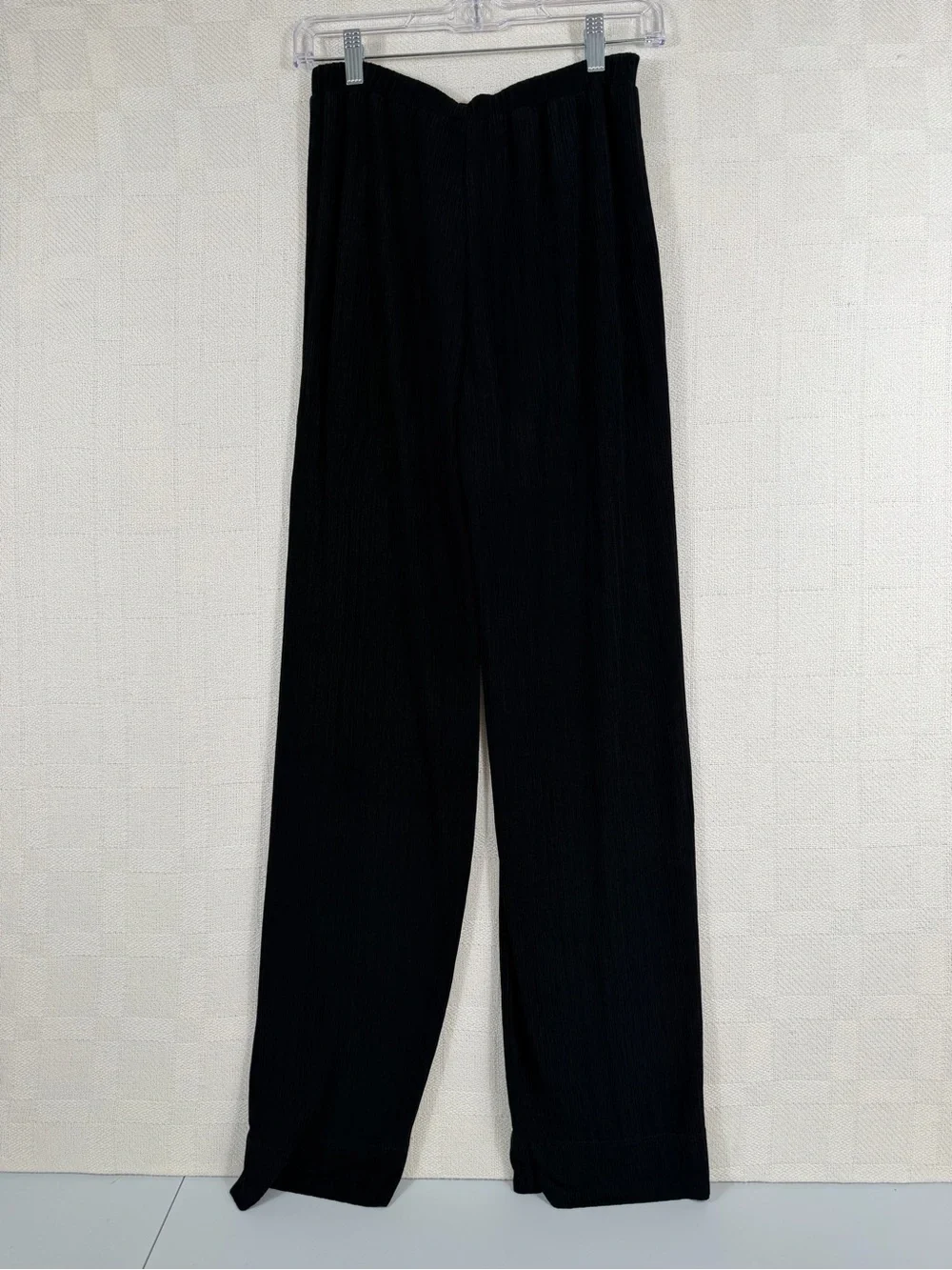 Chico's Wide Leg Travelers Pants 0 Small Black Pull-On Pockets